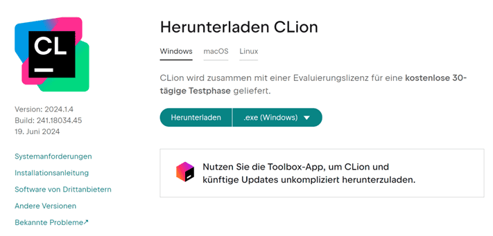 CLion-Download