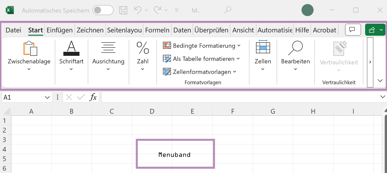 Excel-Fenster