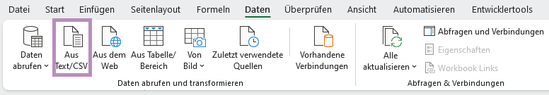 csv-importieren