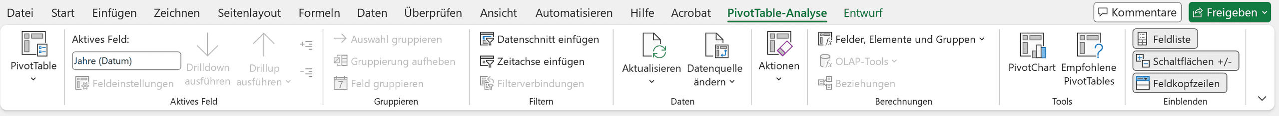 PivotTabelle_Menu