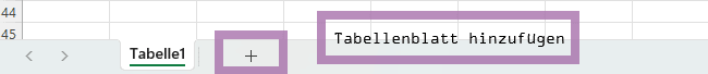 Excel-Tabellenblatt