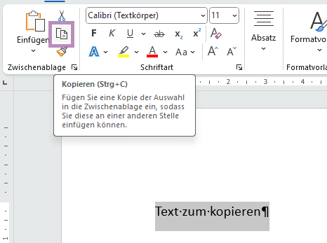 Word-Kopieren