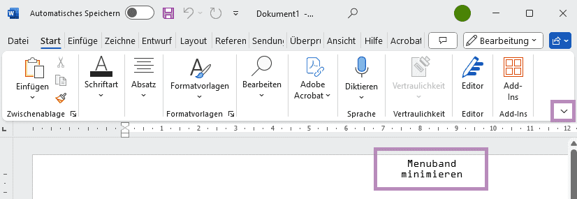 Word-Menuband_Minimieren